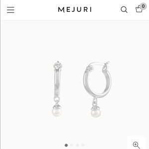 Mejuri Pearl Hoops